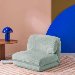 Poltrona letto convertibile velluto a coste grosse coste