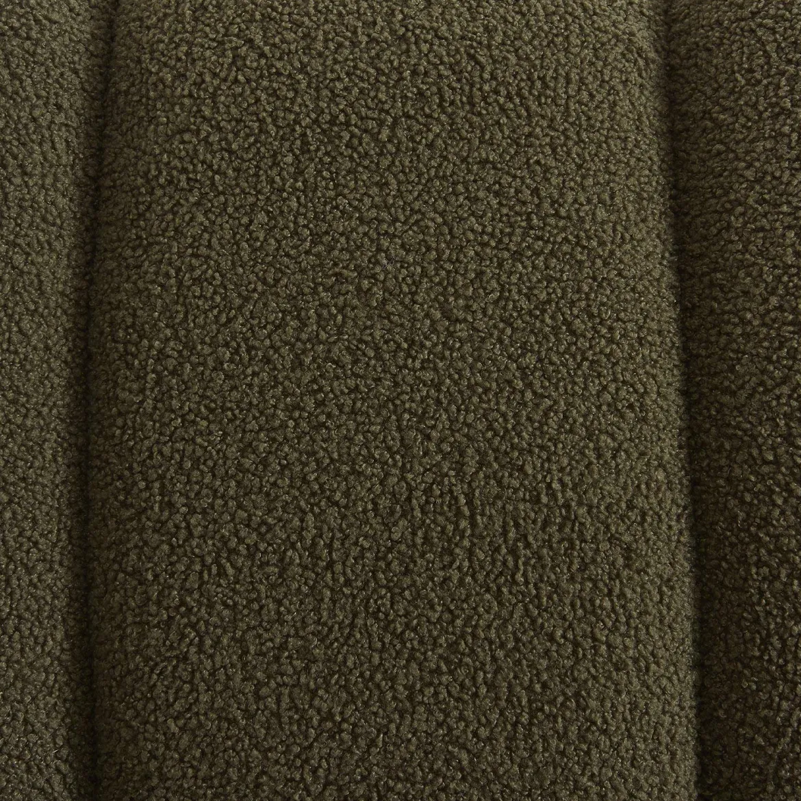Poltrona relax con gambe rotonde in legno e tessuto bouclé