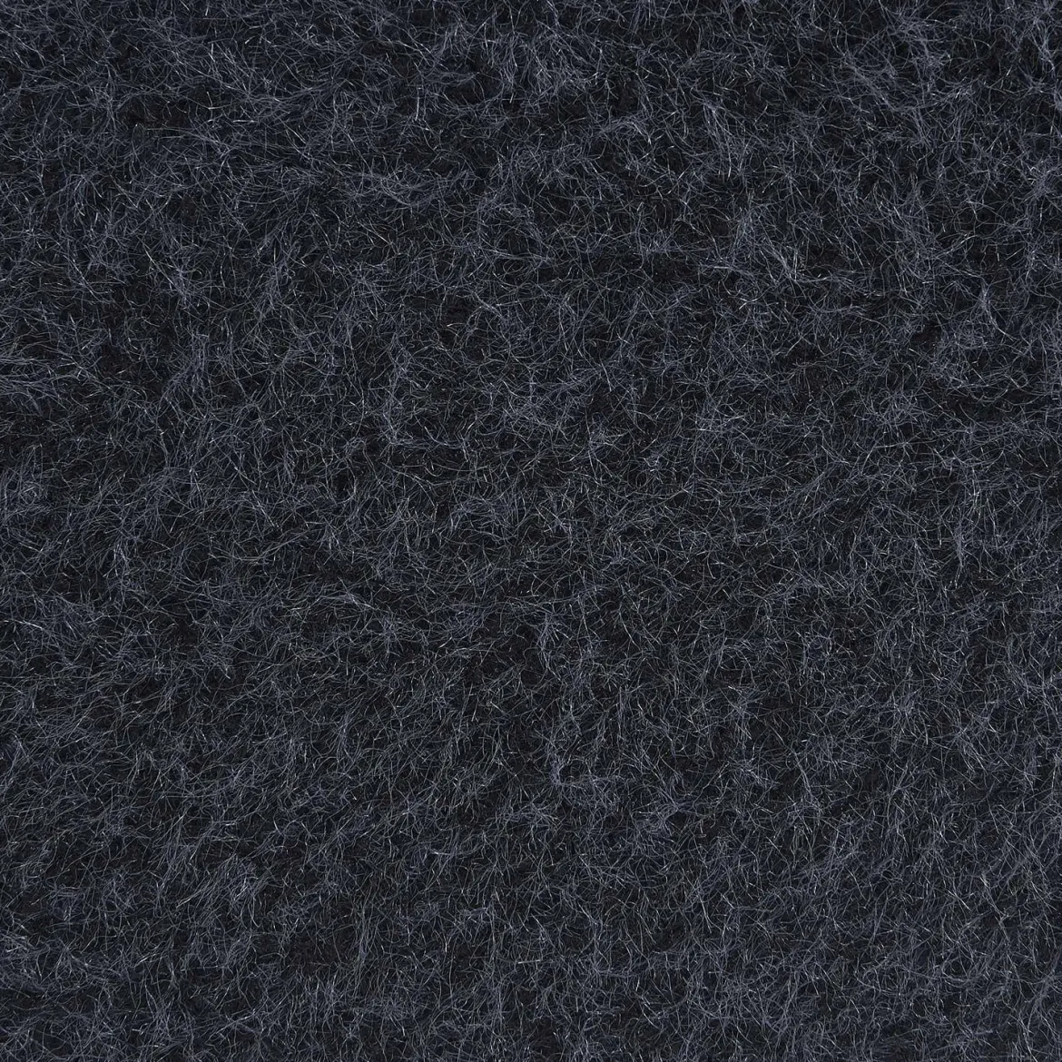 Poltrona senza braccioli in tessuto effetto alpaca