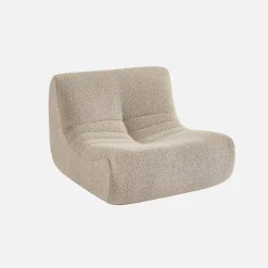 Poltroncina per bambini in tessuto bouclé testurizzato, 1 posto