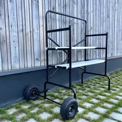 Ponteggio mobile e pieghevole su due livelli