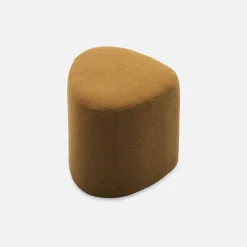 Pouf a forma di ciottolo in tessuto