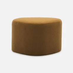 Pouf a forma di ciottolo in tessuto