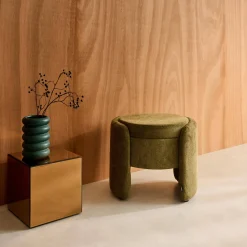 Pouf contenitore in tessuto