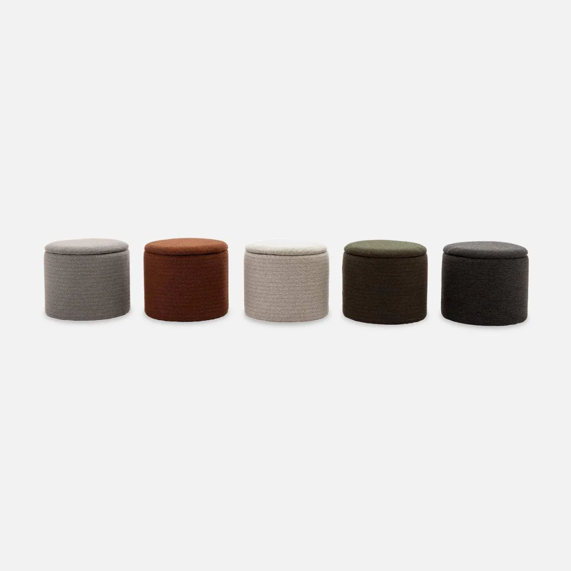 Pouf contenitore in tessuto