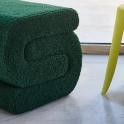 Pouf in bouclé