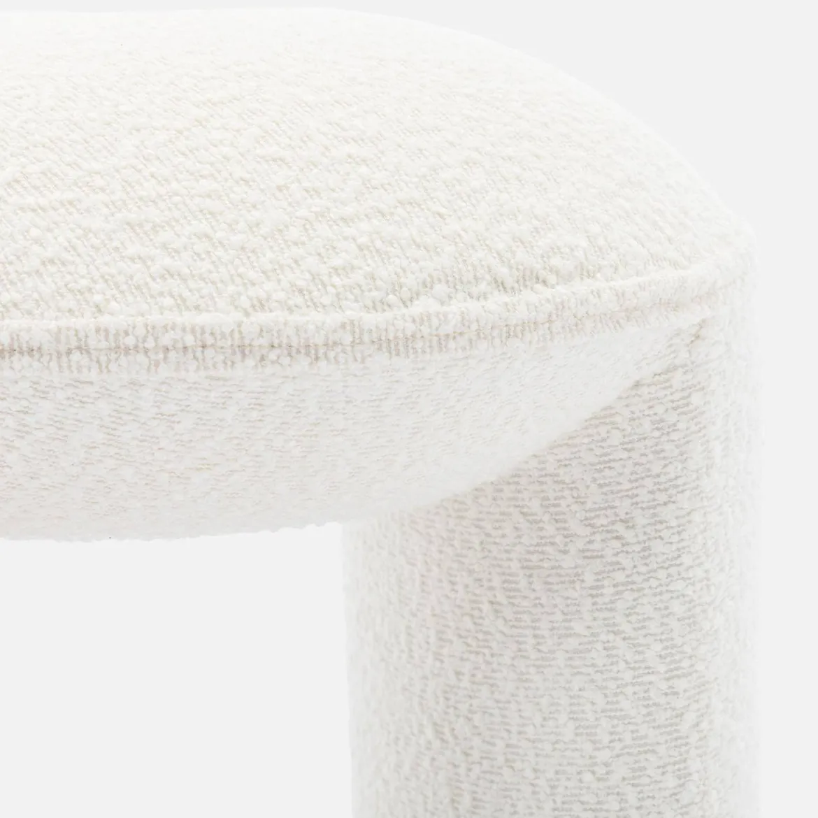 Pouf in bouclé