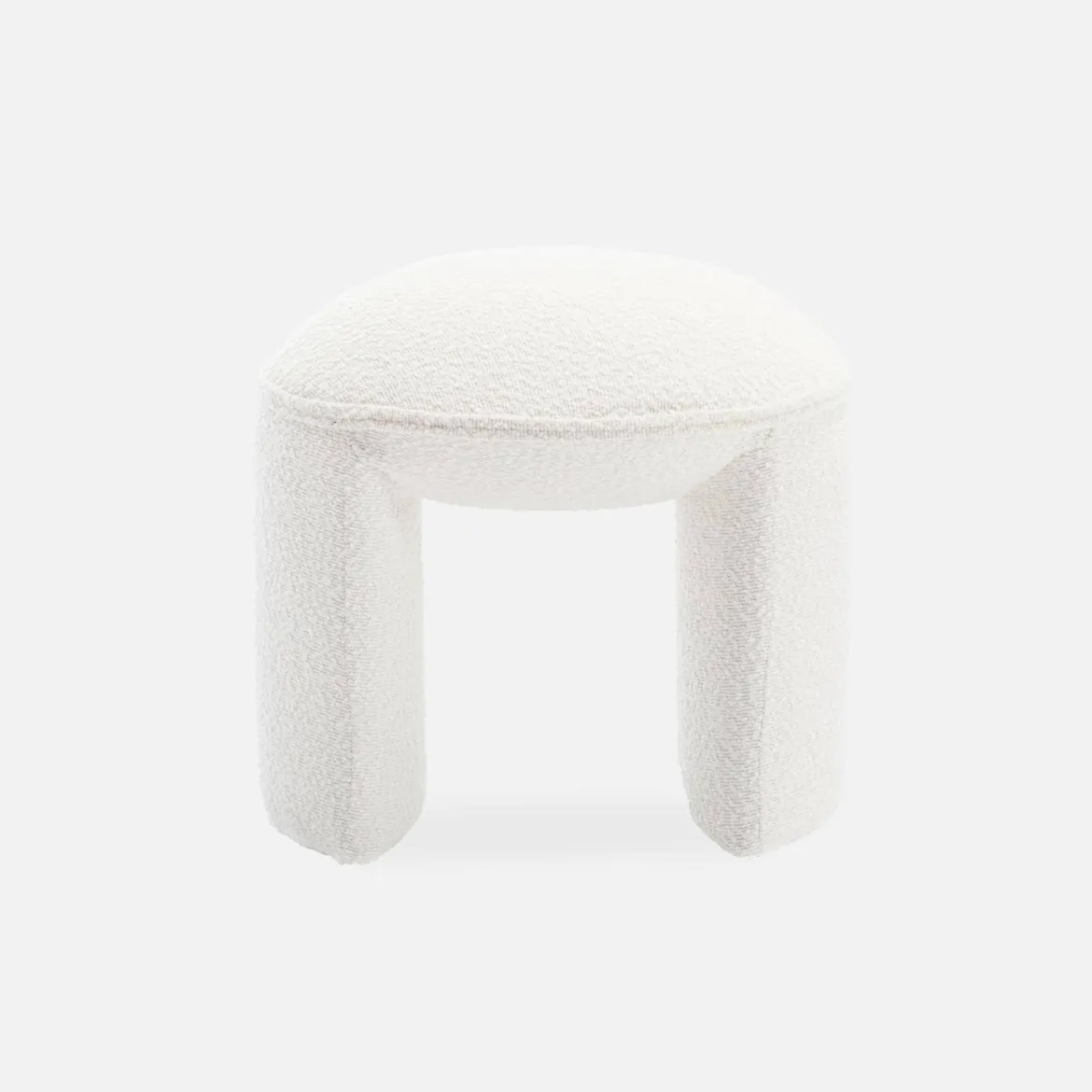 Pouf in bouclé