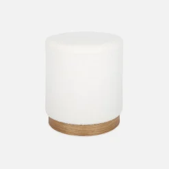 Pouf scandinavo in bouclé
