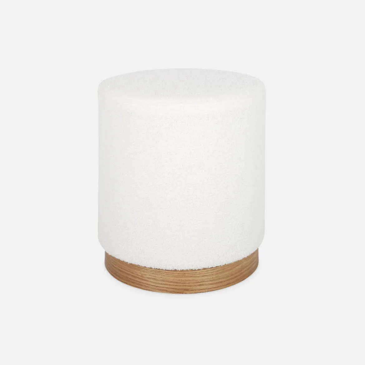 Pouf scandinavo in bouclé