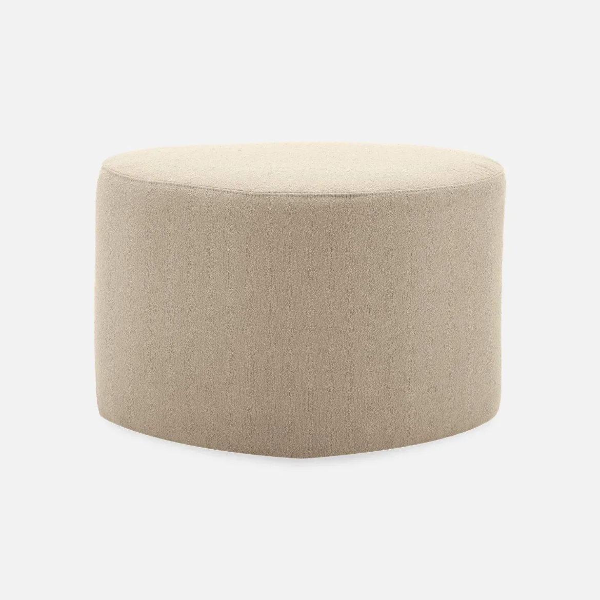 Pouf a forma di ciottolo in tessuto