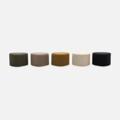 Pouf a forma di ciottolo in tessuto