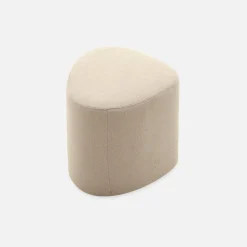 Pouf a forma di ciottolo in tessuto
