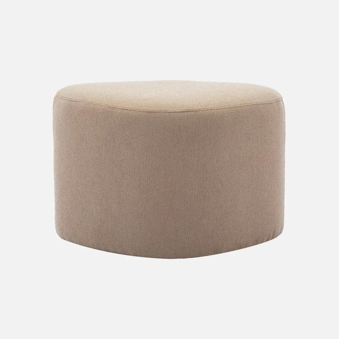 Pouf a forma di ciottolo in tessuto