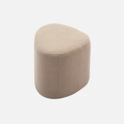 Pouf a forma di ciottolo in tessuto