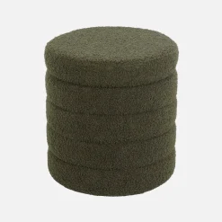 Pouf contenitore in bouclé