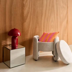 Pouf contenitore in tessuto