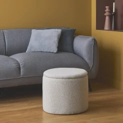 Pouf contenitore in tessuto
