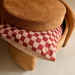 Pouf contenitore in tessuto