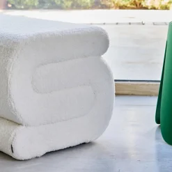 Pouf in bouclé