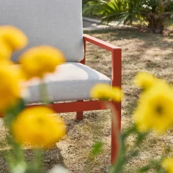 Salotto da giardino in alluminio, 4 posti