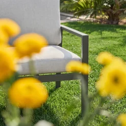 Salotto da giardino in alluminio, 4 posti