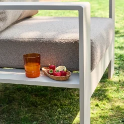 Salotto da giardino in alluminio, 5 posti