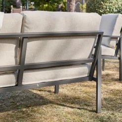 Salotto da giardino in alluminio, 4 posti