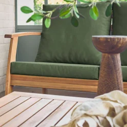 Salotto da giardino in legno di acacia, 5 posti