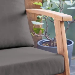Salotto da giardino in legno di acacia, 5 posti