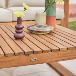 Salotto da giardino in legno, 5 posti