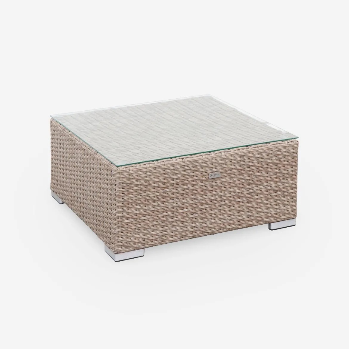 Salotto da giardino premium in resina intrecciata, 5 posti