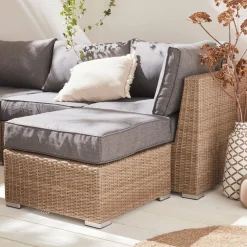 Salotto da giardino premium in resina intrecciata, 5 posti