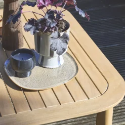 Salotto da giardino ad angolo in legno di acacia, 5 posti