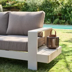 Salotto da giardino in alluminio, 5 posti