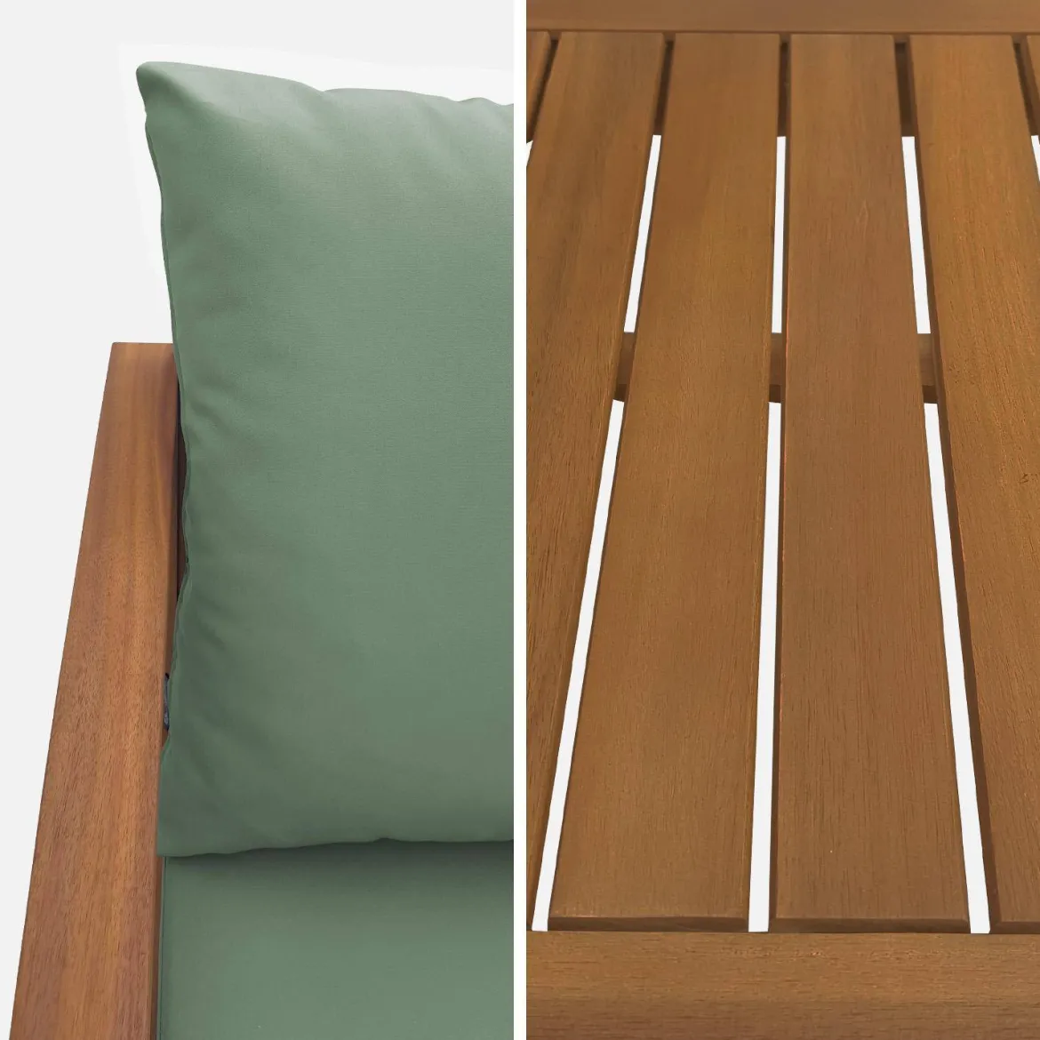 Salotto da giardino in legno, 4 posti