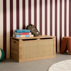 Scatola per giocattoli in legno per bambini
