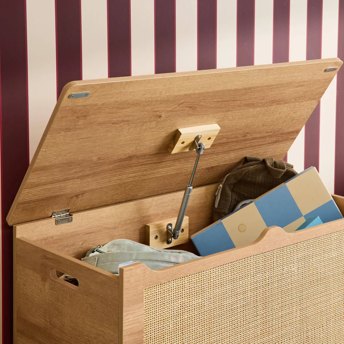 Scatola per giocattoli in legno per bambini