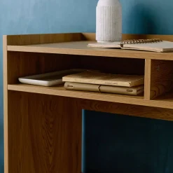 Scrivania decorazione legno 2 cassetti di stoccaggio