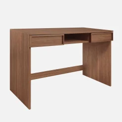 Scrivania effetto legno 2 cassetti 1 vano 120cm