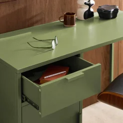 Scrivania per bambini in acciaio laminato, 1 cassetto