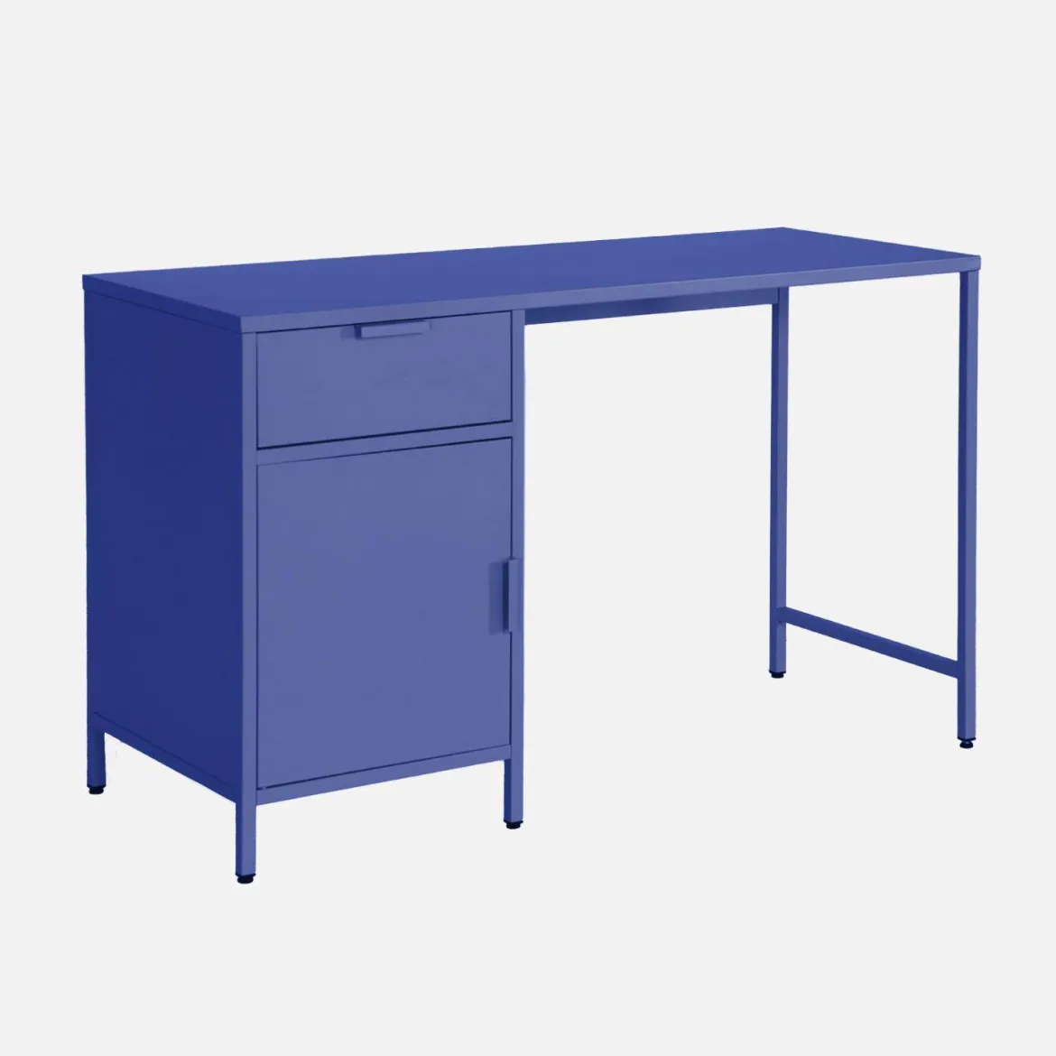 Scrivania per bambini in acciaio laminato, 1 cassetto