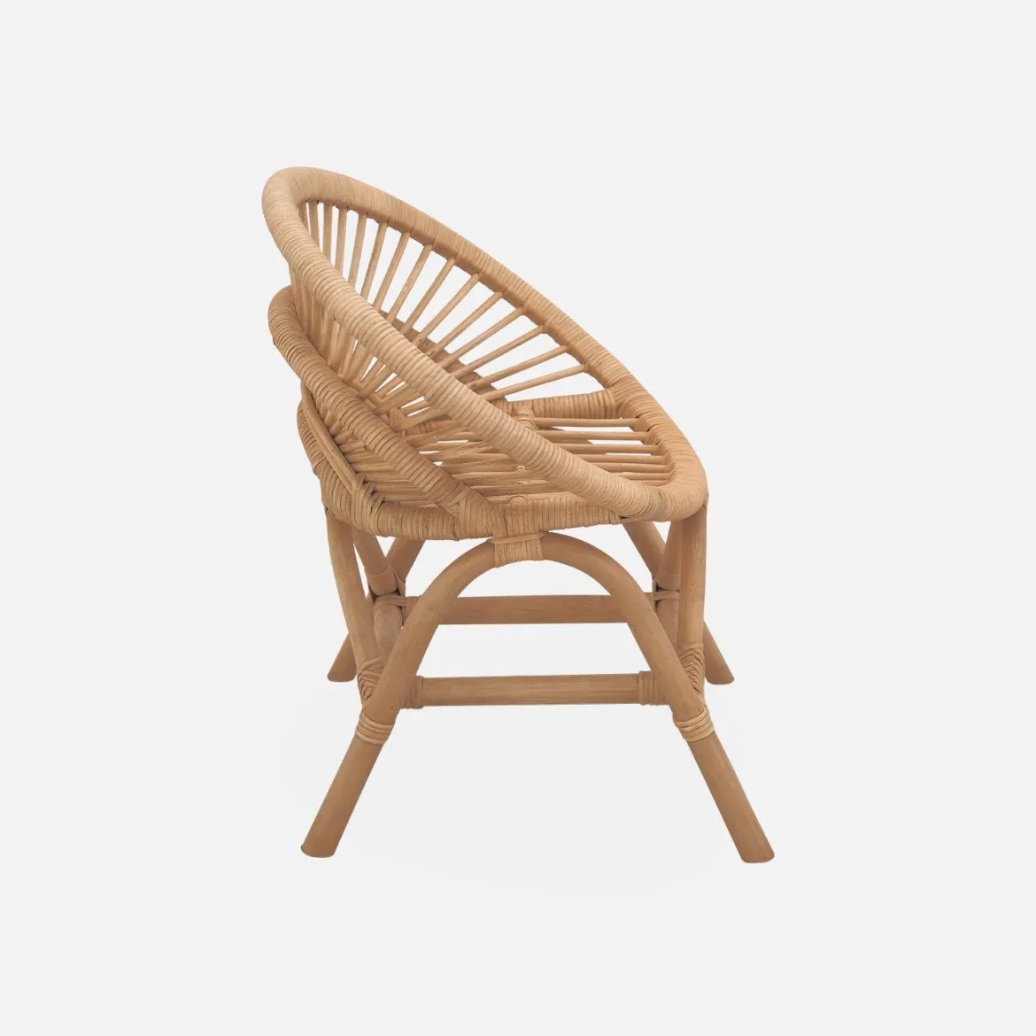 Sedia per bambini in rattan