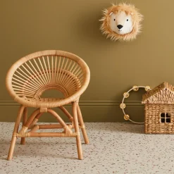 Sedia per bambini in rattan