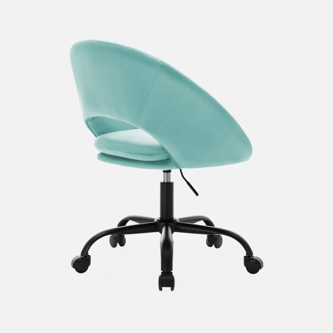 Sedia da ufficio con rotelle in velluto