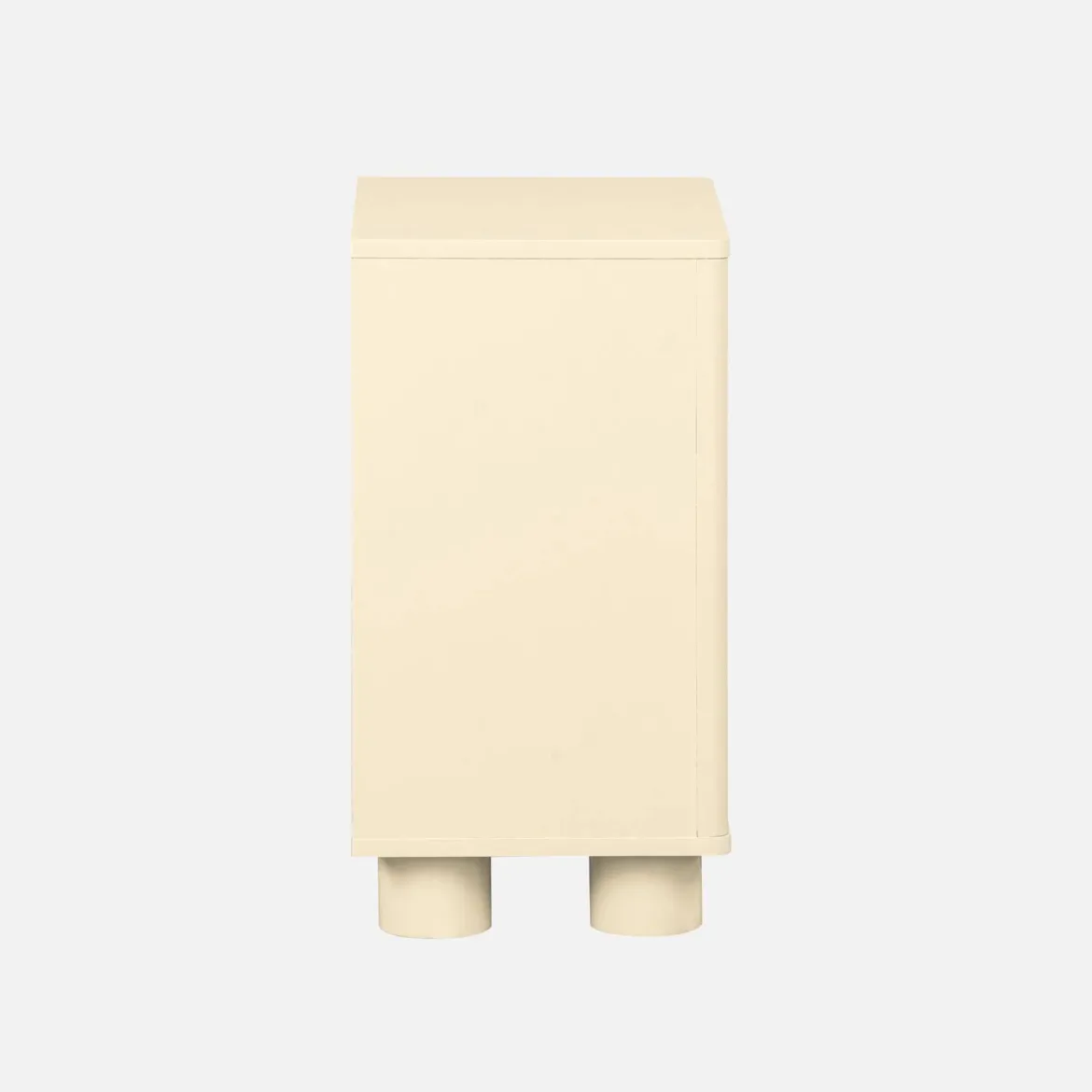 Set 2 comodini effetto legno di mango 1 anta reversibile