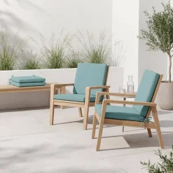 Set 4 cuscini per sedia da giardino
