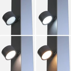 Set 2 lampade ricaricabili per pergola