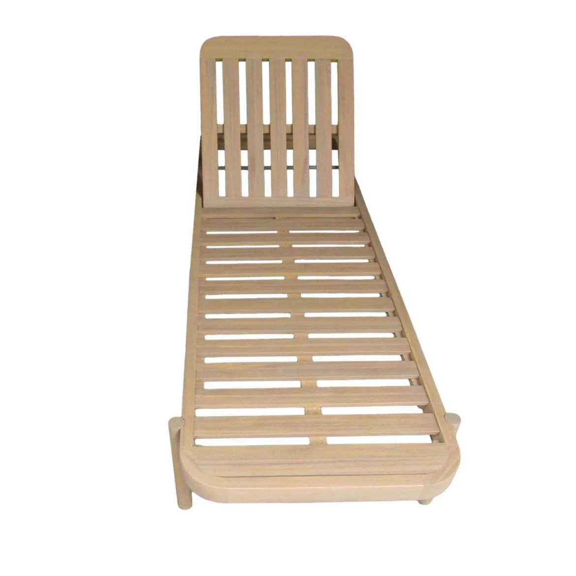 Set 2 lettini prendisole in legno di acacia multiposizione