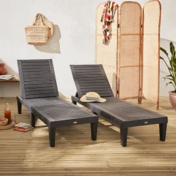 Set 2 lettini prendisole multiposizione